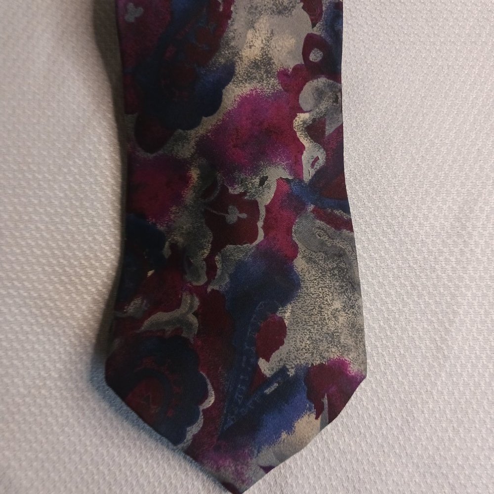 Pertini Men's Silk Paisley Tie Size 58"
